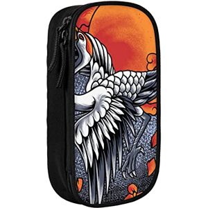 Pen Case Pencil Bag Pouch Zipper Organizer Stationery Holder Storage Box for Office School - Japanese Cranes Art Pen Case Pencil Bag Pouch Zipper Organizer Stationery Holder Storage Box for Office School - Japanese Cranes Art