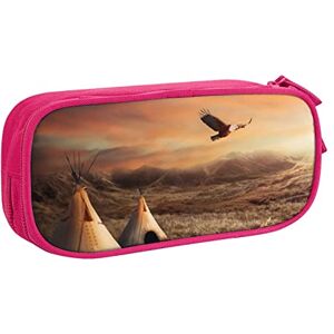 Cpoeixyqlzf FLYIFE Native American Tribes Large Pencil Bag with 2 Compartments Pencil Pen Case Pencil Pouch Bag Organizer for Girls Boys Student School Office College -One Size Cpoeixyqlzf FLYIFE Native American Tribes Large Pencil Bag with 2 Compartments Pencil Pen Case Pencil Pouch Bag Organizer for Girls Boys Student School Office College -One Size