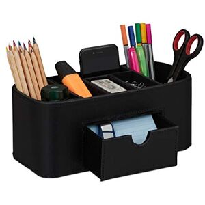 Relaxdays Desk Supplies Organiser, Pencil Holder 10.5 x 26 x 11.5 cm Relaxdays Desk Supplies Organiser, Pencil Holder 10.5 x 26 x 11.5 cm