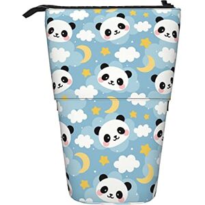 Cute Animal Panda Sky Pattern Pencil Cases Pencil Telescopic Standing Stationery Pencil Holder Bag Pen Pouch with Zipper for Office School Cute Animal Panda Sky Pattern Pencil Cases Pencil Telescopic Standing Stationery Pencil Holder Bag Pen Pouch with Zipper for Office School