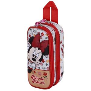 Disney Minnie Mouse Flowered-3D Double Pencil Case, Red, 22 x 10 cm Disney Minnie Mouse Flowered-3D Double Pencil Case, Red, 22 x 10 cm