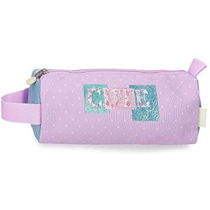 Enso Cute girl Purple Round Pencil Case 23x9x9 cms Polyester Enso Cute girl Purple Round Pencil Case 23x9x9 cms Polyester
