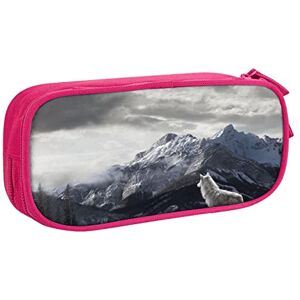Cpoeixyqlzf FLYIFE Snow Mountain Lone Wolf Large Pencil Bag with 2 Compartments Pencil Pen Case Pencil Pouch Bag Organizer for Girls Boys Student School Office College -One Size Cpoeixyqlzf FLYIFE Snow Mountain Lone Wolf Large Pencil Bag with 2 Compartments Pencil Pen Case Pencil Pouch Bag Organizer for Girls Boys Student School Office College -One Size
