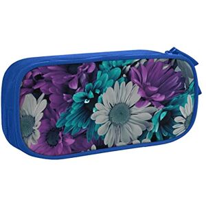 Cpoeixyqlzf FLYIFE Purple and Teal Flowers Large Pencil Bag with 2 Compartments Pencil Pen Case Pencil Pouch Bag Organizer for Girls Boys Student School Office College -One Size Cpoeixyqlzf FLYIFE Purple and Teal Flowers Large Pencil Bag with 2 Compartments Pencil Pen Case Pencil Pouch Bag Organizer for Girls Boys Student School Office College -One Size