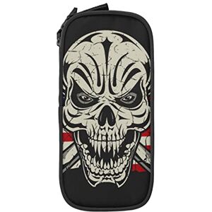 American Flag and Skull Pencil Case Pencil Box Minimalist Portable Durable Zipper Pen Pouch American Flag and Skull Pencil Case Pencil Box Minimalist Portable Durable Zipper Pen Pouch