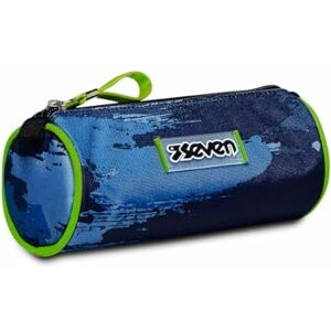Seven Wet Color BOY School Pen Holder, Blue Spacious, Mono Compartment Children's School Pencil Case Elementary School, Middle School, Blue, Taglia Unica, School Seven Wet Color BOY School Pen Holder, Blue Spacious, Mono Compartment Children's School Pencil Case Elementary School, Middle School, Blue, Taglia Unica, School