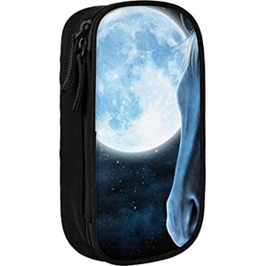 yazs Pen Case Pencil Bag Pouch Zipper Organizer Stationery Holder Storage Box for Office School - Black Night Moon Horse Galaxy yazs Pen Case Pencil Bag Pouch Zipper Organizer Stationery Holder Storage Box for Office School - Black Night Moon Horse Galaxy