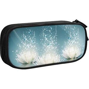 Cpoeixyqlzf FLYIFE White Lotus Flowers Large Pencil Bag with 2 Compartments Pencil Pen Case Pencil Pouch Bag Organizer for Girls Boys Student School Office College -One Size Cpoeixyqlzf FLYIFE White Lotus Flowers Large Pencil Bag with 2 Compartments Pencil Pen Case Pencil Pouch Bag Organizer for Girls Boys Student School Office College -One Size