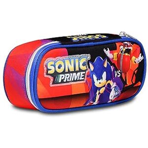 Seven Round Plus Sonic Come and Get Me Elementary School Bag, Blue Red – Pen Holder for School with Single Compartment – Pencil Case for Children and Boys – Elementary School, Middle School, Blue, Taglia Seven Round Plus Sonic Come and Get Me Elementary School Bag, Blue Red – Pen Holder for School with Single Compartment – Pencil Case for Children and Boys – Elementary School, Middle School, Blue, Taglia