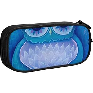 Cpoeixyqlzf FLYIFE Blue Owl Large Pencil Bag with 2 Compartments Pencil Pen Case Pencil Pouch Bag Organizer for Girls Boys Student School Office College -One Size Cpoeixyqlzf FLYIFE Blue Owl Large Pencil Bag with 2 Compartments Pencil Pen Case Pencil Pouch Bag Organizer for Girls Boys Student School Office College -One Size