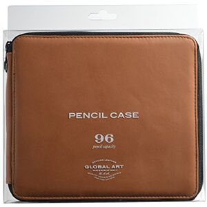 Global Art Materials 48 Leather Pencil Case 96 Antique Brown Finish - Pencil Case Global Art Materials 48 Leather Pencil Case 96 Antique Brown Finish - Pencil Case