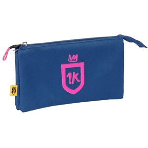 safta Kings League 1K – Triple Pencil Case, Children's Pencil Case, Ideal for School Age Children, Comfortable and Versatile, Quality and Resistance, 22 x 3 x 12 cm, Blue, Blue, Estándar, Casual safta Kings League 1K – Triple Pencil Case, Children's Pencil Case, Ideal for School Age Children, Comfortable and Versatile, Quality and Resistance, 22 x 3 x 12 cm, Blue, Blue, Estándar, Casual
