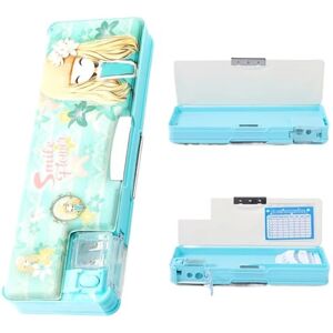 GSJNHY Multifunction Pencil Case Girls Code Stationery Box Student Plastic Pencil Box Large Capacity Lightweight Girls Stationery Box Stationery Set (Color : E) GSJNHY Multifunction Pencil Case Girls Code Stationery Box Student Plastic Pencil Box Large Capacity Lightweight Girls Stationery Box Stationery Set (Color : E)