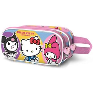 Hello Kitty Happy-3D Double Pencil Case, Pink, 22 x 10 cm Hello Kitty Happy-3D Double Pencil Case, Pink, 22 x 10 cm
