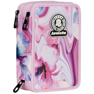 Invicta Fantasy 3 Zip School Case, Pink and Purple, Triple Compartment Complete with Pens, Pencils and Marker, School Accessories, School Accessories, School Accessories, Elementary School, Girl, Invicta Fantasy 3 Zip School Case, Pink and Purple, Triple Compartment Complete with Pens, Pencils and Marker, School Accessories, School Accessories, School Accessories, Elementary School, Girl,