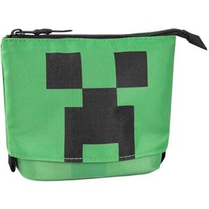 Franco Cosimo Panini MINECRAFT Vertical Telescopic Pencil Case, Zip Pocket, Ideal for Organizing Stationery, Green, 12 x 12 H (Extension +7) x 5 cm Green Franco Cosimo Panini MINECRAFT Vertical Telescopic Pencil Case, Zip Pocket, Ideal for Organizing Stationery, Green, 12 x 12 H (Extension +7) x 5 cm Green