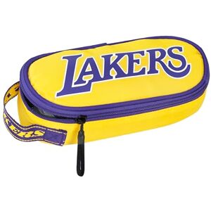 Franco Cosimo Panini NBA Official NBA Oval Pencil Case, Lightweight and Compact, with Inner Pocket and Divider with Elastic Loops, Ideal for Stationery, 22 x 9.5 x 5.5h cm, Yellow, Casual Franco Cosimo Panini NBA Official NBA Oval Pencil Case, Lightweight and Compact, with Inner Pocket and Divider with Elastic Loops, Ideal for Stationery, 22 x 9.5 x 5.5h cm, Yellow, Casual