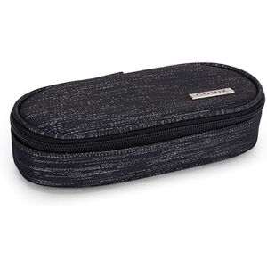 COMIX Lurex Oval Pencil Case for Children and Boys, Ideal for Storing Stationery, Practical Zipper, Interior with Elastic Loops on The Sides, 22 x 5 x 7 cm COMIX Lurex Oval Pencil Case for Children and Boys, Ideal for Storing Stationery, Practical Zipper, Interior with Elastic Loops on The Sides, 22 x 5 x 7 cm