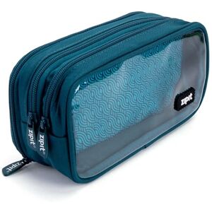 ZIPIT Half & Half Pencil Case Large Capacity Pencil Pouch Pencil Bag for School, College and Office (Teal) ZIPIT Half & Half Pencil Case Large Capacity Pencil Pouch Pencil Bag for School, College and Office (Teal)