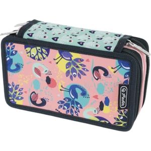 herlitz TriCase 31-Piece Pencil Case with Motif, Fancy Peacock, Kindergepäck, Writing case herlitz TriCase 31-Piece Pencil Case with Motif, Fancy Peacock, Kindergepäck, Writing case
