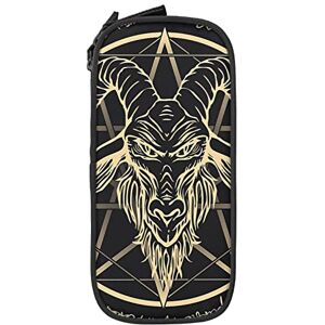 Satan Sheep Head Demon Magic Array Pencil Case Pencil Box Minimalist Portable Durable Zipper Pen Pouch Satan Sheep Head Demon Magic Array Pencil Case Pencil Box Minimalist Portable Durable Zipper Pen Pouch