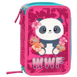 Franco Cosimo Panini 3 Zip Pencil Case, WWF Official, 3 Compartments, School Stationery Organization for Boys and Girls Franco Cosimo Panini 3 Zip Pencil Case, WWF Official, 3 Compartments, School Stationery Organization for Boys and Girls