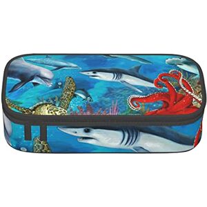 Cpoeixyqlzf FLYIFE Dolphins Sea Turtle Shark Octopus Coral Reef Pencil Bag with Zippers Large Capacity Pencil Pouch Bag Pencil Pen Cases Organizer for Student School Office College Adult Teen Girl Boy Cpoeixyqlzf FLYIFE Dolphins Sea Turtle Shark Octopus Coral Reef Pencil Bag with Zippers Large Capacity Pencil Pouch Bag Pencil Pen Cases Organizer for Student School Office College Adult Teen Girl Boy
