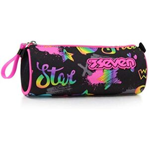 Seven Pencil case Pen bag, multicolor, Box for Stationery, Pen Pouch for Teen Girls and Boys, Perfect for School Supplies, black, IRIDESCENT Seven Pencil case Pen bag, multicolor, Box for Stationery, Pen Pouch for Teen Girls and Boys, Perfect for School Supplies, black, IRIDESCENT