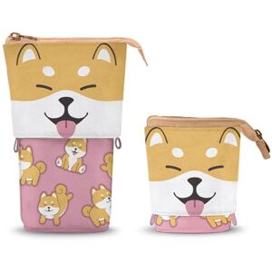 Oh My Pop! Oh My Pop Shiba-Cute Pencil Case, Pink, 12 x 17 cm Oh My Pop! Oh My Pop Shiba-Cute Pencil Case, Pink, 12 x 17 cm
