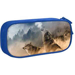 Cpoeixyqlzf FLYIFE Wolf Large Pencil Bag with 2 Compartments Pencil Pen Case Pencil Pouch Bag Organizer for Girls Boys Student School Office College -One Size Cpoeixyqlzf FLYIFE Wolf Large Pencil Bag with 2 Compartments Pencil Pen Case Pencil Pouch Bag Organizer for Girls Boys Student School Office College -One Size