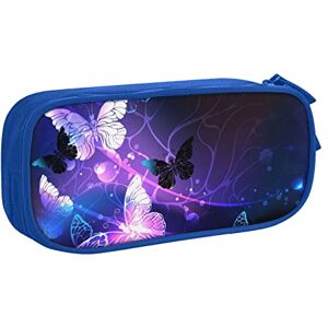 Cpoeixyqlzf FLYIFE Background with Night Butterflies Large Pencil Bag with 2 Compartments Pencil Pen Case Pencil Pouch Bag Organizer for Girls Boys Student School Office College -One Size Cpoeixyqlzf FLYIFE Background with Night Butterflies Large Pencil Bag with 2 Compartments Pencil Pen Case Pencil Pouch Bag Organizer for Girls Boys Student School Office College -One Size