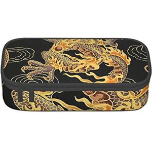 Cpoeixyqlzf FLYIFE Yellow Dragon Black Background Pencil Bag with Zippers Large Capacity Pencil Pouch Bag Pencil Pen Cases Organizer for Student School Office College Adult Teen Girl Boy Cpoeixyqlzf FLYIFE Yellow Dragon Black Background Pencil Bag with Zippers Large Capacity Pencil Pouch Bag Pencil Pen Cases Organizer for Student School Office College Adult Teen Girl Boy
