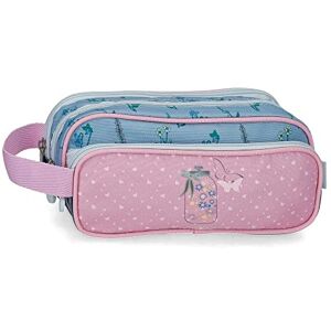 Enso Pink Triple Pencil Case 22 x 10 x 9 cm Polyester, Triple Case Enso Pink Triple Pencil Case 22 x 10 x 9 cm Polyester, Triple Case