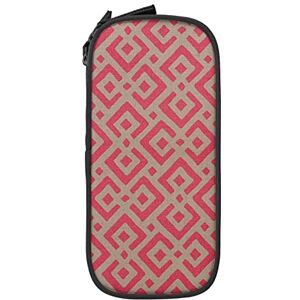 Red Checkered Pattern Pencil Case Pencil Box Minimalist Portable Durable Zipper Pen Pouch Red Checkered Pattern Pencil Case Pencil Box Minimalist Portable Durable Zipper Pen Pouch