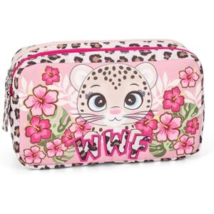 Franco Cosimo Panini WWF 2 Zip Pencil Case for Children and Teenagers, Ideal for Storing Stationery, with Practical Zip Closure, Double Inner Compartment, 21 x 15 x 8 cm, Leopard, Casual Franco Cosimo Panini WWF 2 Zip Pencil Case for Children and Teenagers, Ideal for Storing Stationery, with Practical Zip Closure, Double Inner Compartment, 21 x 15 x 8 cm, Leopard, Casual