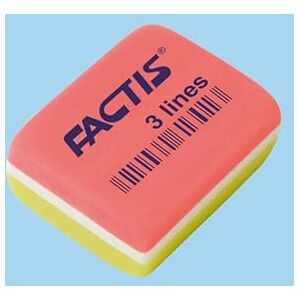 Factis ® 3 Lines Rectangular Erasers Pack of 75 Factis ® 3 Lines Rectangular Erasers Pack of 75