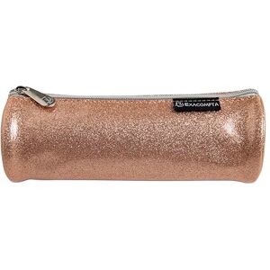 Exacompta Ref. 52770E 1 Round Glitter PU Faux Leather Glitter Pencil case Lined with Polyester Dimensions 22.5 x 8 cm Random Colours Blue, Grey, Black or Nude Exacompta Ref. 52770E 1 Round Glitter PU Faux Leather Glitter Pencil case Lined with Polyester Dimensions 22.5 x 8 cm Random Colours Blue, Grey, Black or Nude