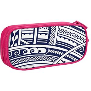 Cpoeixyqlzf FLYIFE Blue Polynesian Maori Tribal Pattern Large Pencil Bag with 2 Compartments Pencil Pen Case Pencil Pouch Bag Organizer for Girls Boys Student School Office College -One Size Cpoeixyqlzf FLYIFE Blue Polynesian Maori Tribal Pattern Large Pencil Bag with 2 Compartments Pencil Pen Case Pencil Pouch Bag Organizer for Girls Boys Student School Office College -One Size