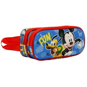 Disney Mickey Mouse Fun-3D Double Pencil Case, Multicolour, 22 x 9.5 cm Disney Mickey Mouse Fun-3D Double Pencil Case, Multicolour, 22 x 9.5 cm