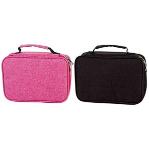 Widybord 2Pcs School Pencil Cases for Girls Boy Pencilcase 72 Holes Pen Box Penalty Multifunction Storage Bag Case Pouch Stationery Kit Black & Rose Red Widybord 2Pcs School Pencil Cases for Girls Boy Pencilcase 72 Holes Pen Box Penalty Multifunction Storage Bag Case Pouch Stationery Kit Black & Rose Red