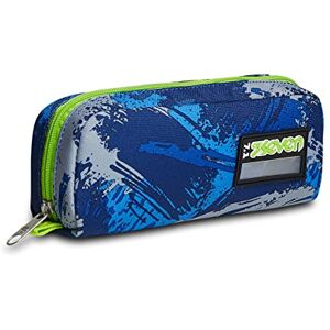 Seven Pencil Case Pencil Case Stationery Bag Girls Boys School and High School Teens Multicolor, Dark Blue/Green, 21 Centimeters, Pen Holder Seven Pencil Case Pencil Case Stationery Bag Girls Boys School and High School Teens Multicolor, Dark Blue/Green, 21 Centimeters, Pen Holder