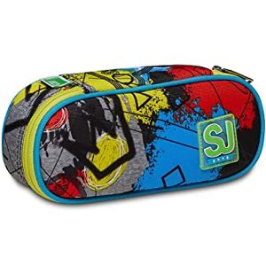 SJ GANG STYLE JAM GANG SJ Gang GLITZLED Boy Round Plus Children's School Pencil Holder with Pocket and Elastic Bands for Pen Holder – Yellow, Lime Punch, Taglia Unica, Casual SJ GANG STYLE JAM GANG SJ Gang GLITZLED Boy Round Plus Children's School Pencil Holder with Pocket and Elastic Bands for Pen Holder – Yellow, Lime Punch, Taglia Unica, Casual