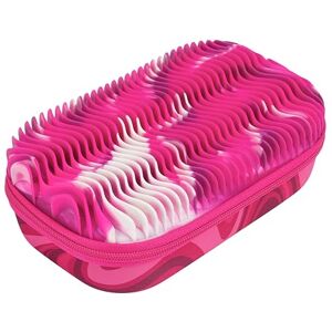 ZIPIT Wavy Pencil Box for Girls Fidget Toy Silicon Sensory Case Large Capacity Pencil Case (Pink) ZIPIT Wavy Pencil Box for Girls Fidget Toy Silicon Sensory Case Large Capacity Pencil Case (Pink)