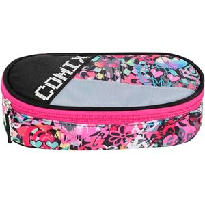 Comix Bright – School Pencil Case, Oval Pencil Case for Children and Teenagers, Ideal for Storing Stationery, with Practical Zip Closure, Organized Interior, 22 x 5 x 7 cm, Pink, Casual Comix Bright – School Pencil Case, Oval Pencil Case for Children and Teenagers, Ideal for Storing Stationery, with Practical Zip Closure, Organized Interior, 22 x 5 x 7 cm, Pink, Casual