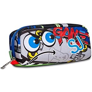 SJ GANG STYLE JAM GANG Sj Gang Face Pen Holder, Blue, School and Leisure SJ GANG STYLE JAM GANG Sj Gang Face Pen Holder, Blue, School and Leisure