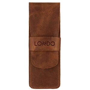 LONDO Leather Pen and Pencil Case - Classic, Compact & Colorful LONDO Leather Pen and Pencil Case - Classic, Compact & Colorful