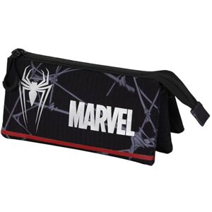 KARACTERMANIA Marvel Spiderman Reflect-HS Silver Pencil Case, Black, 23 x 11 cm KARACTERMANIA Marvel Spiderman Reflect-HS Silver Pencil Case, Black, 23 x 11 cm