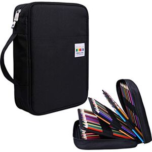 JAKAGO 220 Slots Colored Pencil Case Large Capacity Pen Holder for Student Artist Adult Girl Zipper Organizer Bag for Marker Highlighter Storage Case for School Office Sketch Supplies(Black) JAKAGO 220 Slots Colored Pencil Case Large Capacity Pen Holder for Student Artist Adult Girl Zipper Organizer Bag for Marker Highlighter Storage Case for School Office Sketch Supplies(Black)