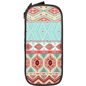 Aztec Geometric Pattern Pencil Case Pencil Box Minimalist Portable Durable Zipper Pen Pouch Aztec Geometric Pattern Pencil Case Pencil Box Minimalist Portable Durable Zipper Pen Pouch