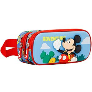 Disney Mickey Mouse Adventure-3D Double Pencil Case, Multicolour, 22 x 9.5 cm Disney Mickey Mouse Adventure-3D Double Pencil Case, Multicolour, 22 x 9.5 cm